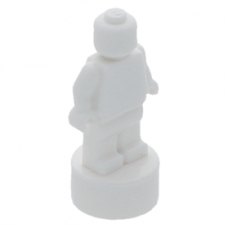 LEGO minifigura szobrocska/trófea, fehér (90398)