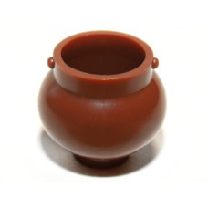 LEGO edény fazék üst, vörösesbarna (98374)