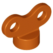 LEGO felhúzó kulcs, sötét narancssárga (98375)