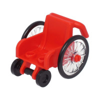 LEGO kerekesszék, piros (24312c01)