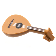LEGO mandolin/lant, középsötét testszínű (83344)