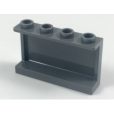 LEGO fal elem 1 x 4 x 2, sötétszürke (14718)