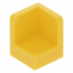 LEGO fal elem 1 x 1 x 1 lekerekített sarkokkal, sárga (6231)
