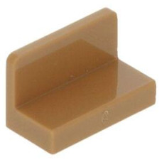 LEGO fal elem 1 x 2 x 1 lekerekített sarkokkal, középsötét testszínű (4865b)