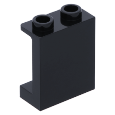 LEGO fal elem 1 x 2 x 2, fekete (87552)