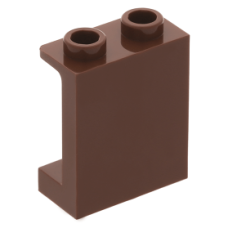 LEGO fal elem 1 x 2 x 2, vörösesbarna (87552)