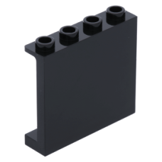 LEGO fal elem 1x4x3, fekete (60581)