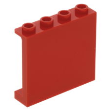 LEGO fal elem 1x4x3, piros (60581)