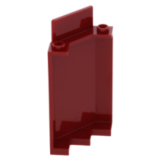 LEGO fal elem 3x3x6 sarok, sötétpiros (87421)