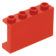 LEGO fal elem 1 x 4 x 2, piros (14718)