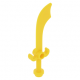 LEGO kard szablya, sárga (43887)