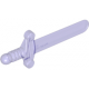 LEGO kard, átlátszó lila (76764)