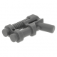 LEGO pisztoly kétcsövű, sötétszürke (95199)