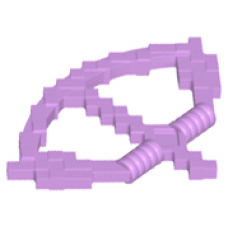 LEGO Minecraft íj nyíllal, közép levendulalila (18792)