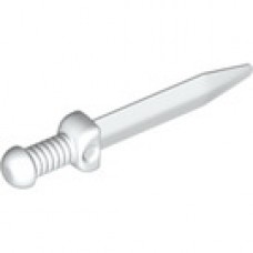LEGO rövid kard gladius, fehér (18034)  --- Debrecenben raktáron!