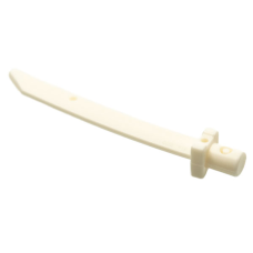 LEGO kard végén rúddal, fehér (37341c)