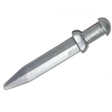 LEGO rövid kard gladius, matt ezüst  (95673)