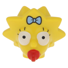 LEGO Maggie Simpson minifigura feje, sárga (16368)