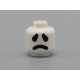 LEGO fej szellemfej kétarcú vidám/szomorú arc mintával, fehér (68421)
