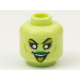 LEGO fej női alien fej mintával, sárgászöld (75251)