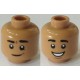 LEGO férfi fej kétarcú mosolygó/nevető arc mintával, középsötét testszínű (79150)