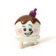 LEGO fej fagyi gombóc alakú csoki öntet, cseresznye és mosolygós arc mintával, fehér (75358)