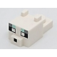 LEGO Minecraft sarki róka fej, fehér (1004)