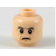 LEGO férfi fej összeráncolt arc mintával, világos testszínű (38823)