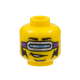LEGO férfi fej szemüveg mintával, sárga (84558)