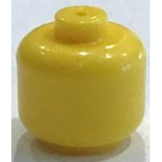 LEGO fej bébi minta nélkül, sárga (33464)