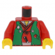 LEGO felsőtest mintával (Castle Ninja), piros (76382)