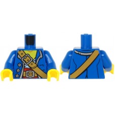 LEGO felsőtest nyitott kalózkabát és öv mintával (Pirates), kék (76382) --- Debrecenben raktáron!