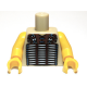 LEGO felsőtest indián felsőtest mintával, sárgásbarna (88585)