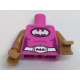 LEGO felsőtest Batman logó mintával, sötét rózsaszín (88585)