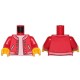 LEGO felsőtest dzseki mintával (Jack Davids), piros (76382)