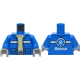 LEGO felsőtest állatmentős pulóver mintával, kék (76382)