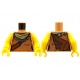 LEGO felsőtest női top kendő és válltáska mintával, középsötét testszínű (76382)