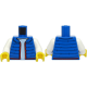 LEGO felsőtest pulóver és mellény mintával, kék (76382)