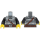 LEGO felsőtest viking harcos mintával, sötétszürke (76382)