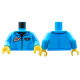 LEGO felsőtest űrhajós logós kabát mintával, sötét azúrkék (76382)