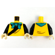 LEGO felsőtest kendő mintával, világos narancssárga (76382)