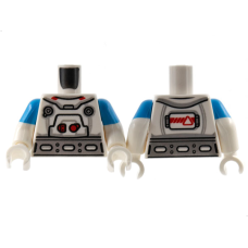 LEGO felsőtest űrhajós ruha mintával, fehér (78568)