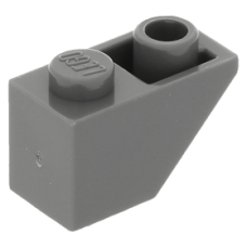 LEGO tetőelem fordított 45°-os 2×1, sötétszürke (3665)