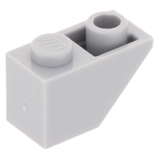 LEGO tetőelem fordított 45°-os 2×1, világosszürke (3665)