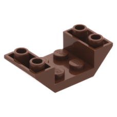 LEGO tetőelem fordított 45°-os 4×2 dupla, vörösesbarna (4871)