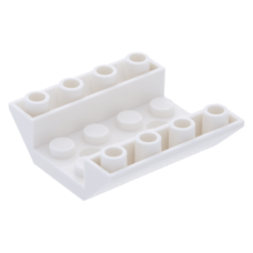 LEGO tetőelem fordított 45°-os 4×4 lyukakkal, fehér (72454)