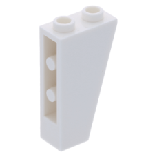 LEGO tetőelem fordított 75°-os 2×1×3, fehér (2449)