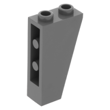 LEGO tetőelem fordított 75°-os 2×1×3, sötétszürke (2449)