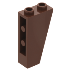 LEGO tetőelem fordított 75°-os 2×1×3, vörösesbarna (2449)