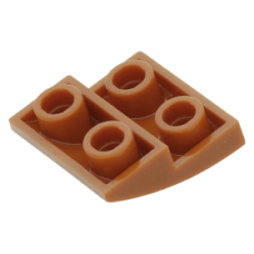 LEGO tetőelem fordított íves 2×2, sötét narancssárga (32803)
